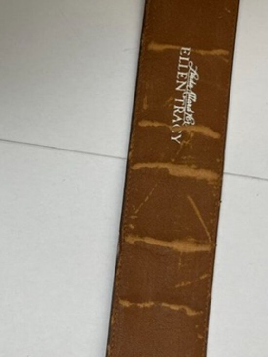 Vintage Linda Allard Brown Italain Calfskin Belt main image 3